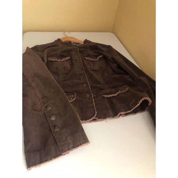 Ivy Jane Womens  Jacket Embroidered Cross Logo Buttons SZ M - Picture 14 of 14